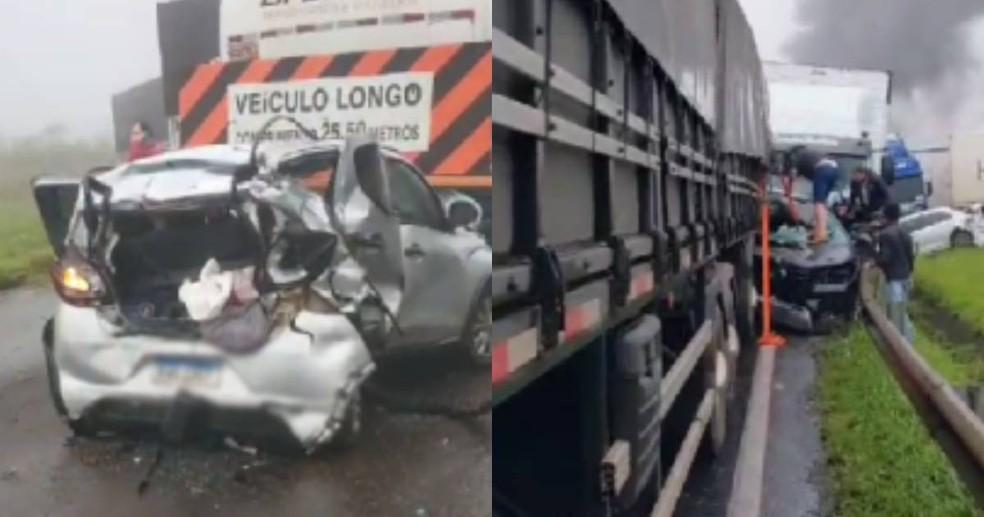 Engavetamento com vários veículos na BR-277 causa interdição total da  rodovia no PR; VEJA O VÍDEO – Portal Rondon